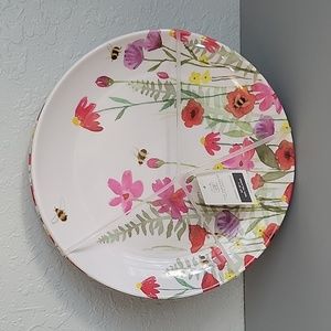 The Farmhouse Rachel Ashwell Melamine Dinner Plates wildflowers
